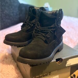 Timberland Men's Black Boots (worn twice)